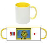 ライオンのイラストのマグカップ