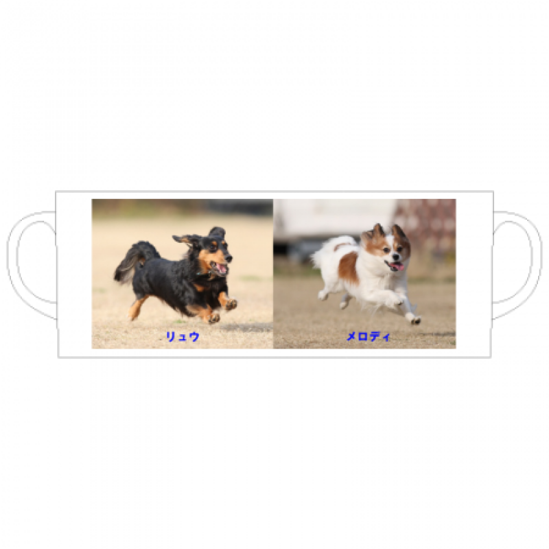 ペットの写真のオリジナルマグカップ