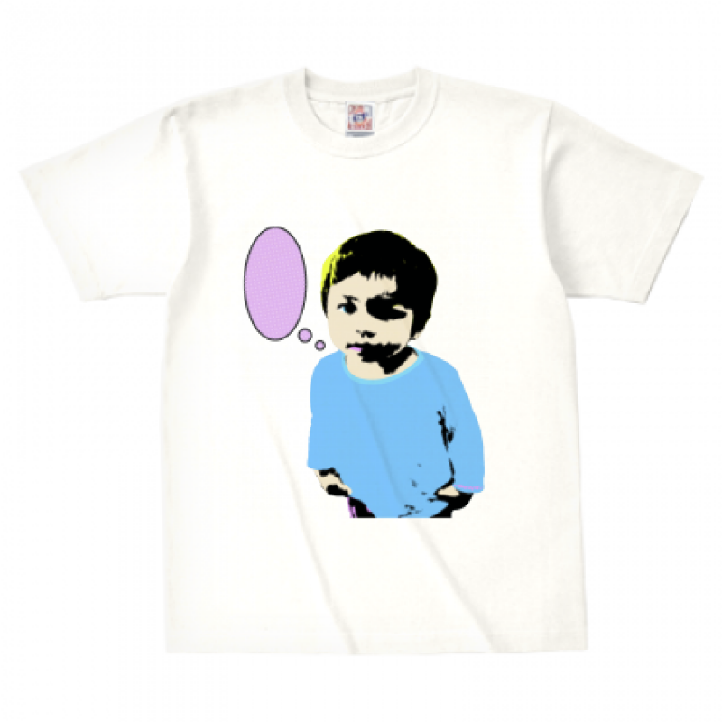お子さんの写真をおしゃれにプリントしたTシャツ