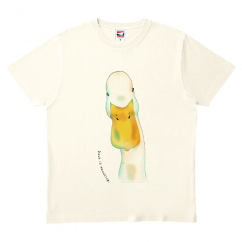 アヒルのイラストでオリジナルのプリントTシャツを作成