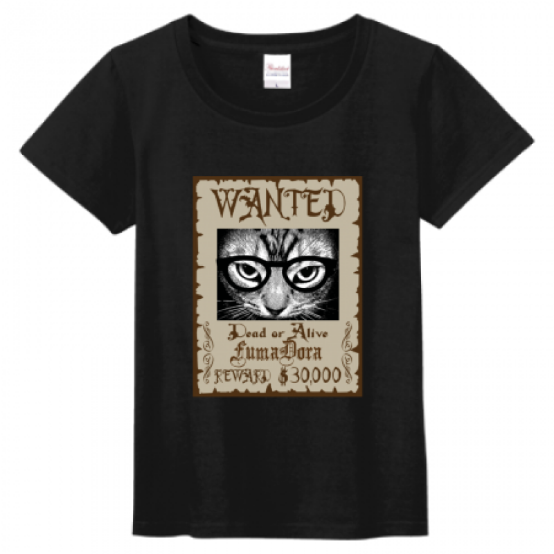 ユニークなデザイン！猫のオリジナルプリントTシャツ