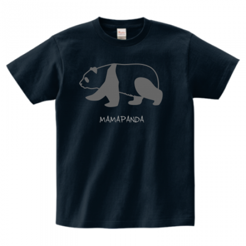 ママのTシャツにはママパンダ。親子プリントTシャツ