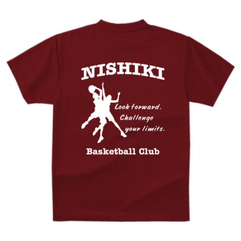 バスケットボールクラブのTシャツ