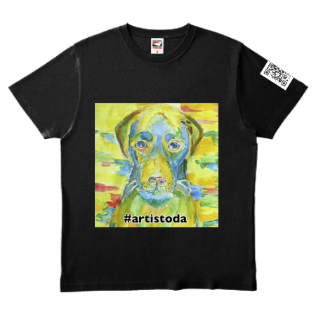 犬のイラストのオリジナルTシャツ