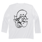 手書き風イラストをプリントしたオリジナルの長袖Tシャツ