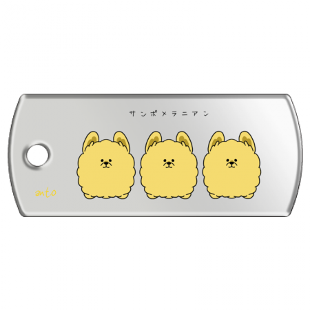 タグ型キーホルダー（クリア）