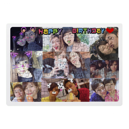 誕生日プレゼントに二人の思い出写真でオリジナルパズル