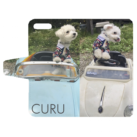 愛犬写真の手帳型オリジナルiPhoneケース