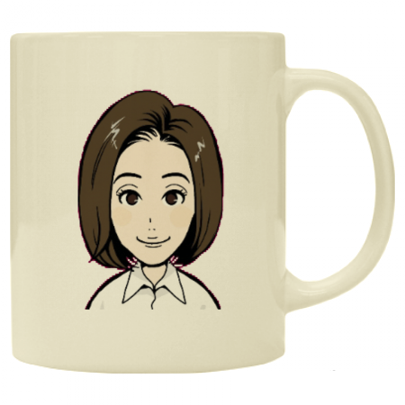 プレゼントとして、オリジナル似顔絵マグカップ
