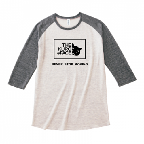 愛猫のイラストをプリントしたオリジナルのラグランTシャツ