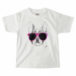 キッズTシャツに愛犬イラストをプリント