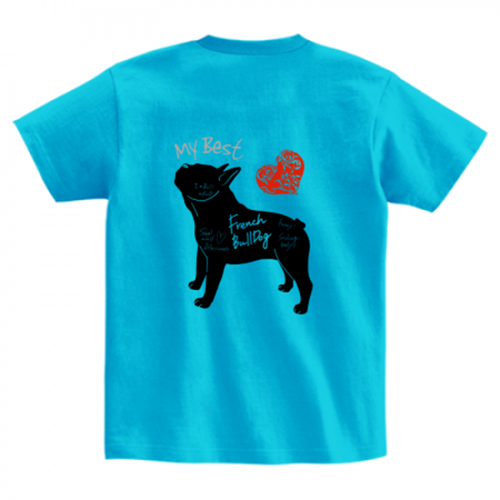 フレンチブルドッグのオリジナルTシャツ