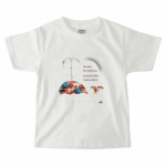 くじらイラストをプリントした爽やかなキッズTシャツ