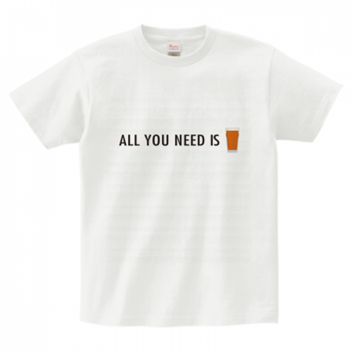 ビールが飲みたくなるプリントTシャツ