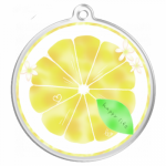 レモンをそのままキーホルダーにプリント！