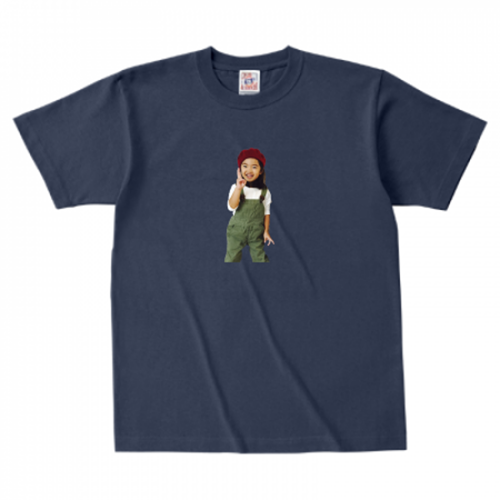 お子さんの写真をさりげなくプリントしたTシャツ