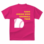 シンプル&ダイレクト!野球チームの練習用Tシャツ