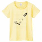 見えない猫がプリントされたオリジナルTシャツ