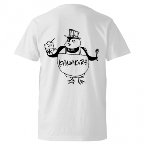 かき氷やさんのオリジナルスタッフTシャツ