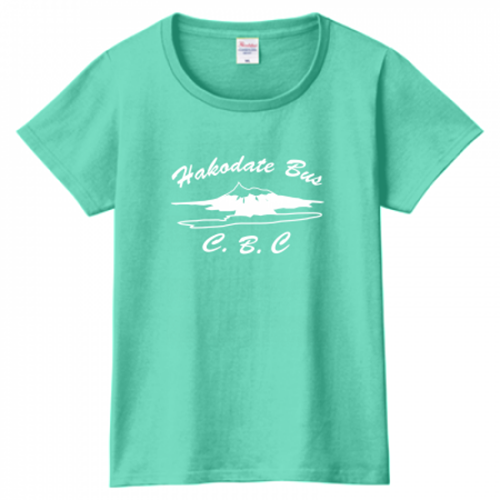 函館山の風景をプリントしたバス会社オリジナルTシャツ