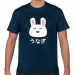 うさぎイラストをプリントしたユニークなTシャツ