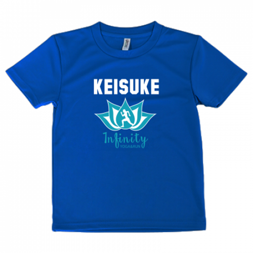 ヨガ＆ランサークルのキッズ用ドライTシャツ