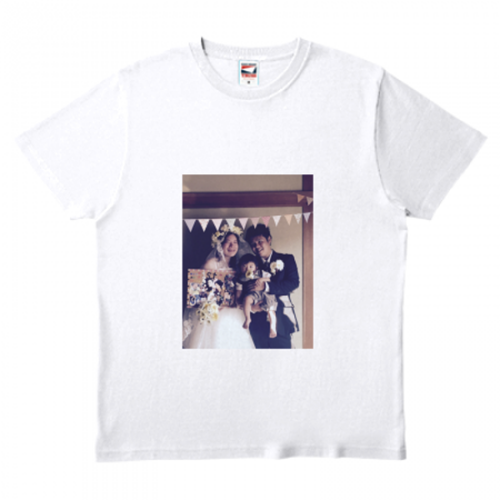 結婚記念の親子Tシャツ