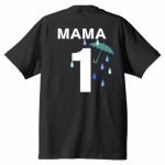 背番号をプリントした自作の家族Tシャツ