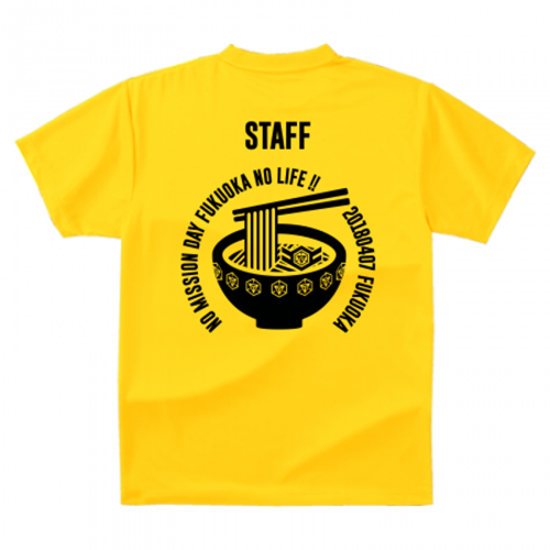 ラーメンがイベントのシンボル！スタッフTシャツ