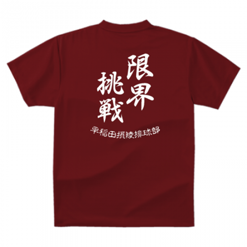 実力校のバレーボール練習Tシャツ