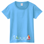 海の風景を大きくデザインしたオリジナルTシャツ