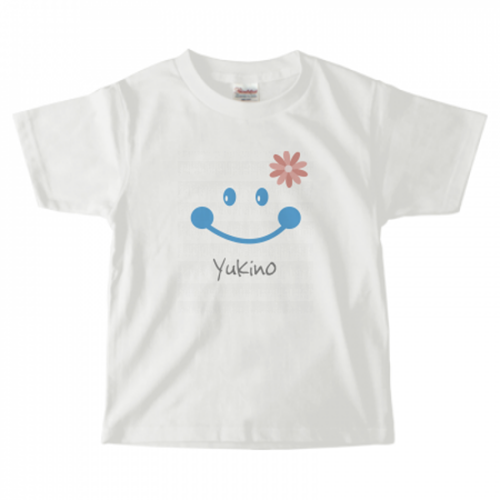 スマイルマークが爽やかな親子Tシャツ
