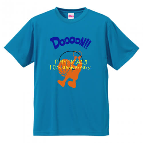バスケットボールクラブの周年記念チームTシャツ