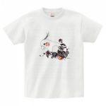 鳥のイラストが美しいプリントTシャツ