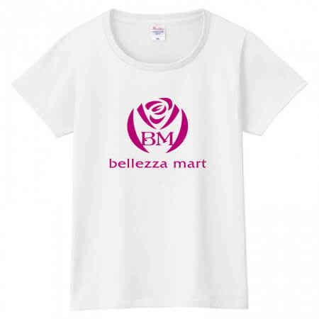 美容グッズ販売店のスタッフ用プリントTシャツ