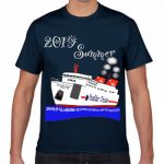 夏のクルーズ旅行をプリントTシャツに