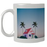 夏の夕暮れをプリントしたオリジナルのマグカップ