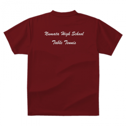 英語でかっこよく！卓球部のオリジナルTシャツ