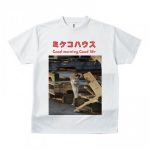三毛猫の写真をプリントしたオリジナルTシャツ