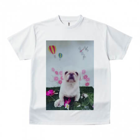 ペットの写真をプリントしてオリジナルTシャツを作成！