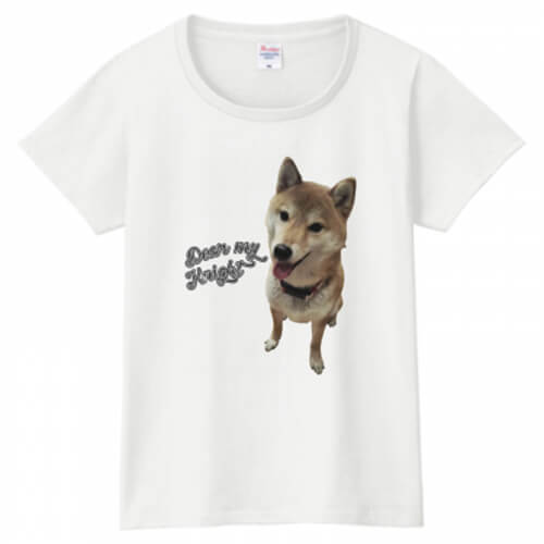 愛犬写真をプリントしてオリジナルTシャツを作成