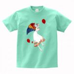 カラフルなイラストをプリントしてオリジナルTシャツを作成