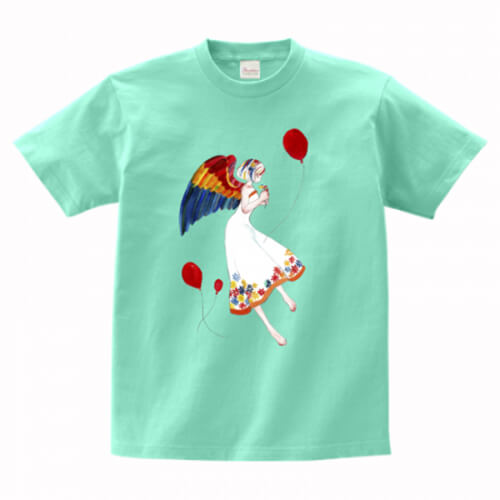 カラフルなイラストをプリントしてオリジナルTシャツを作成
