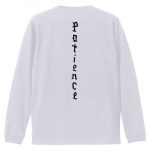英語デザインのオリジナル長袖Tシャツ