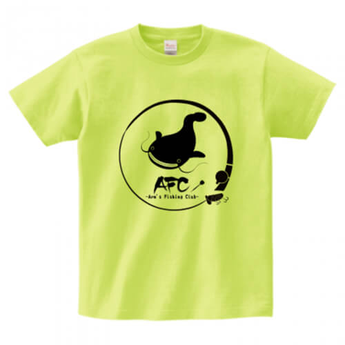 釣り仲間とおそろいでプリントTシャツを作成