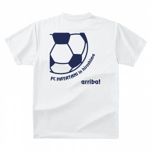 サッカーの練習用にオリジナルのチームTシャツを作成