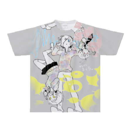 全面にイラストをプリントしたオリジナルTシャツ