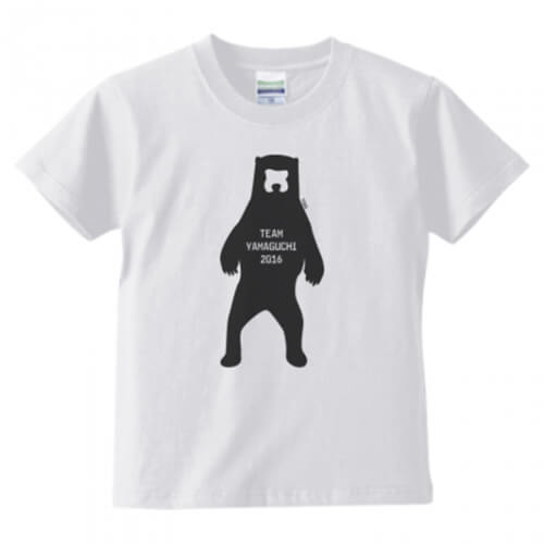オリジナルイラストでチームの子ども用プリントTシャツを作成