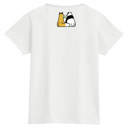 襟下のデザインがかわいいプリントTシャツ