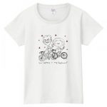 自作の似顔絵で夫婦のオリジナルTシャツを作成